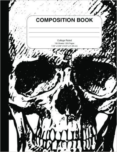 384x499 Skull Composition Book Badass Books 9781542919142
