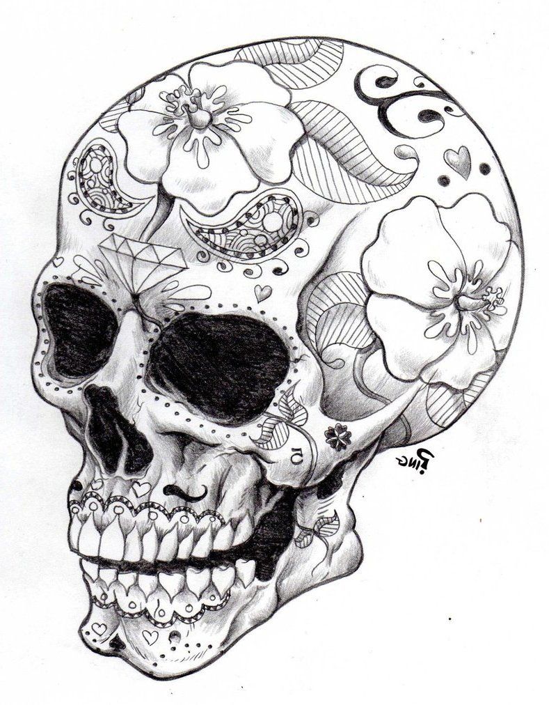789x1012 Sugar Skull Coloring Pages