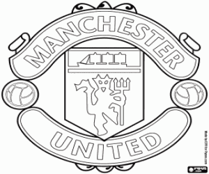 300x250 Manchester United Fc Badge Coloring Page Printable Game