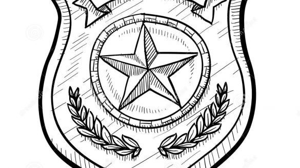585x329 Easy Police Badge Drawing How To Draw A Clip Art Clipartix