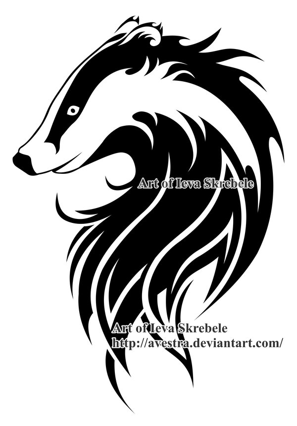 600x860 European Badger Logotype By Avestra