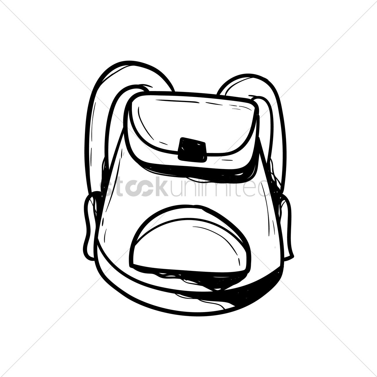 1300x1300 School Bag Vector Image