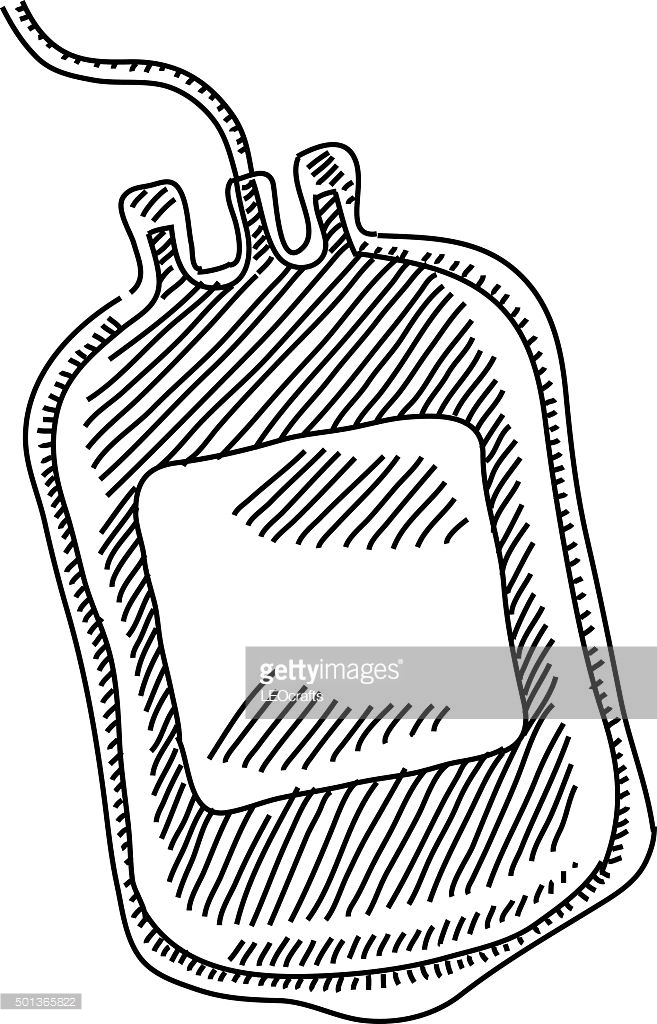 657x1024 Blood Bag Drawing