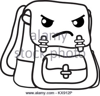 333x320 School Bag Line Drawing Stock Vector Art Amp Illustration, Vector