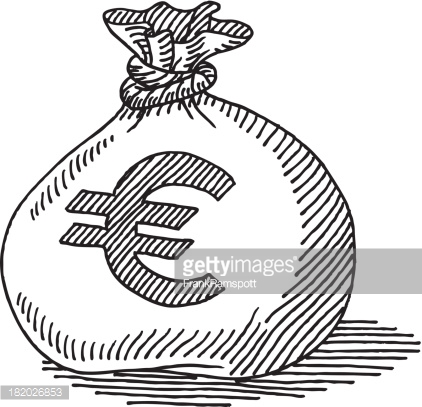 422x407 Drawn Bag Money