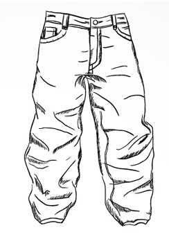 Baggy Pants Drawing at GetDrawings | Free download