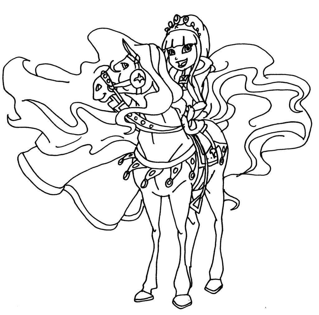 1024x1011 Horseland Coloring Page For Bags Www Anarchoradio Pages Free