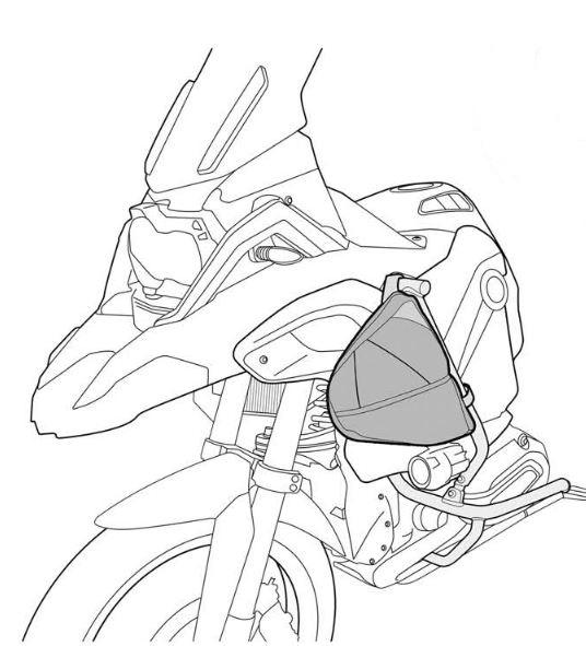 536x591 Upper Crash Bar Bags, Bmw R1200gs Adventure, 2014