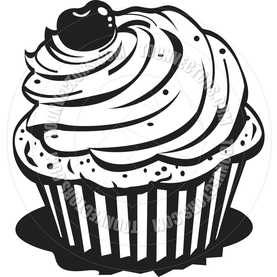940x940 Baked Goods Clipart Black And White