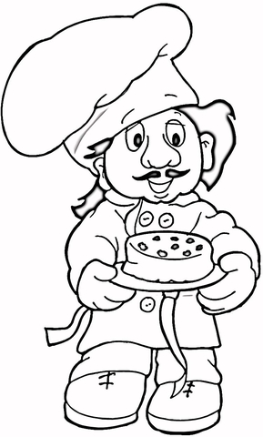 289x480 Baker Coloring Page Free Printable Coloring Pages
