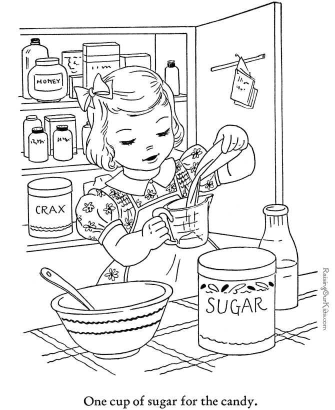 670x820 Baking Coloring Page To Print And Color 018