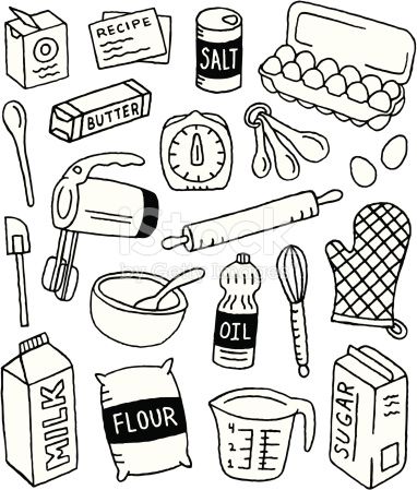 382x449 A Baking Themed Doodle Page. Doodles, Bullet And Journal
