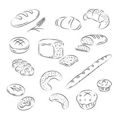236x248 Baking Items Doodle Set. Kitchen Tools Hand Drawn On Chalkboard