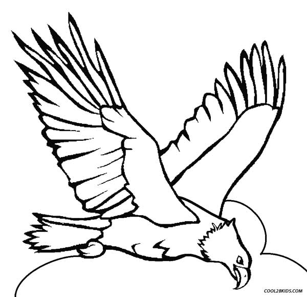 600x580 Printable Eagle Coloring Pages For Kids Cool2bkids