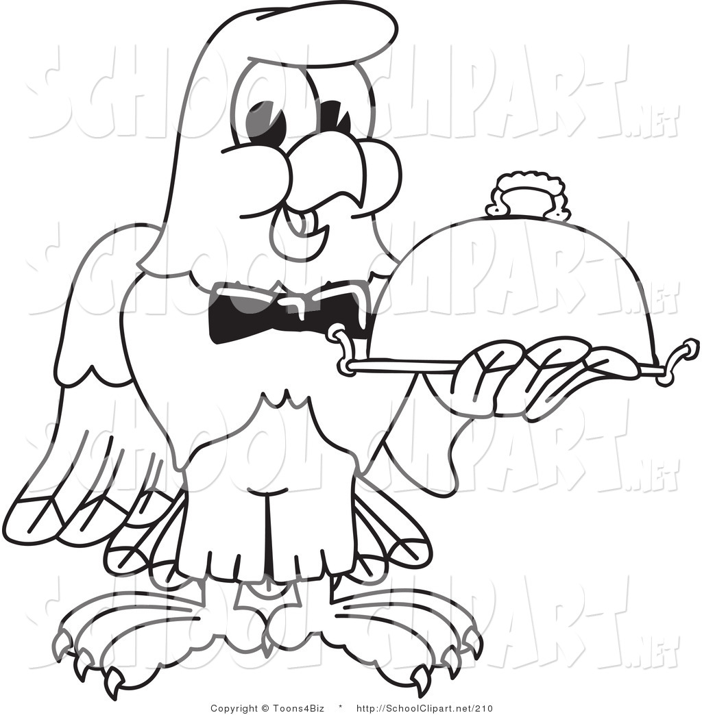 1024x1044 Clip Art Of A Coloring Page Of A Bald Eagle Hawk Or Falcon Waiter