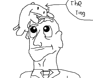 300x250 The Ting Clings To A Confused Bald Man