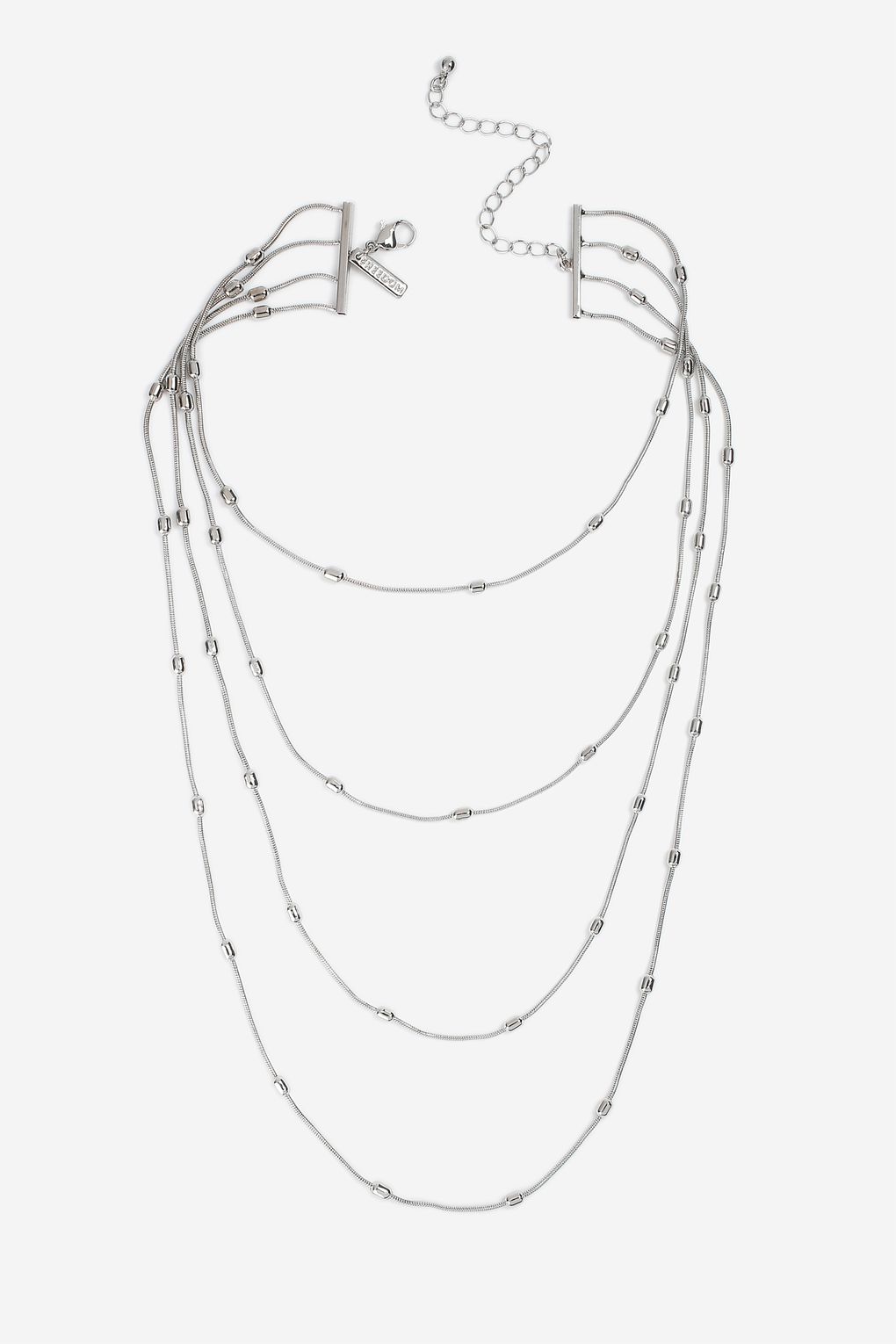 1020x1530 Chain And Ball Multi Row Necklace