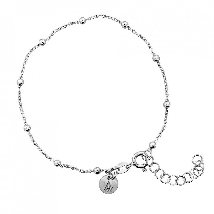900x900 Silver Ball Chain Bracelet Azendi Jewellery