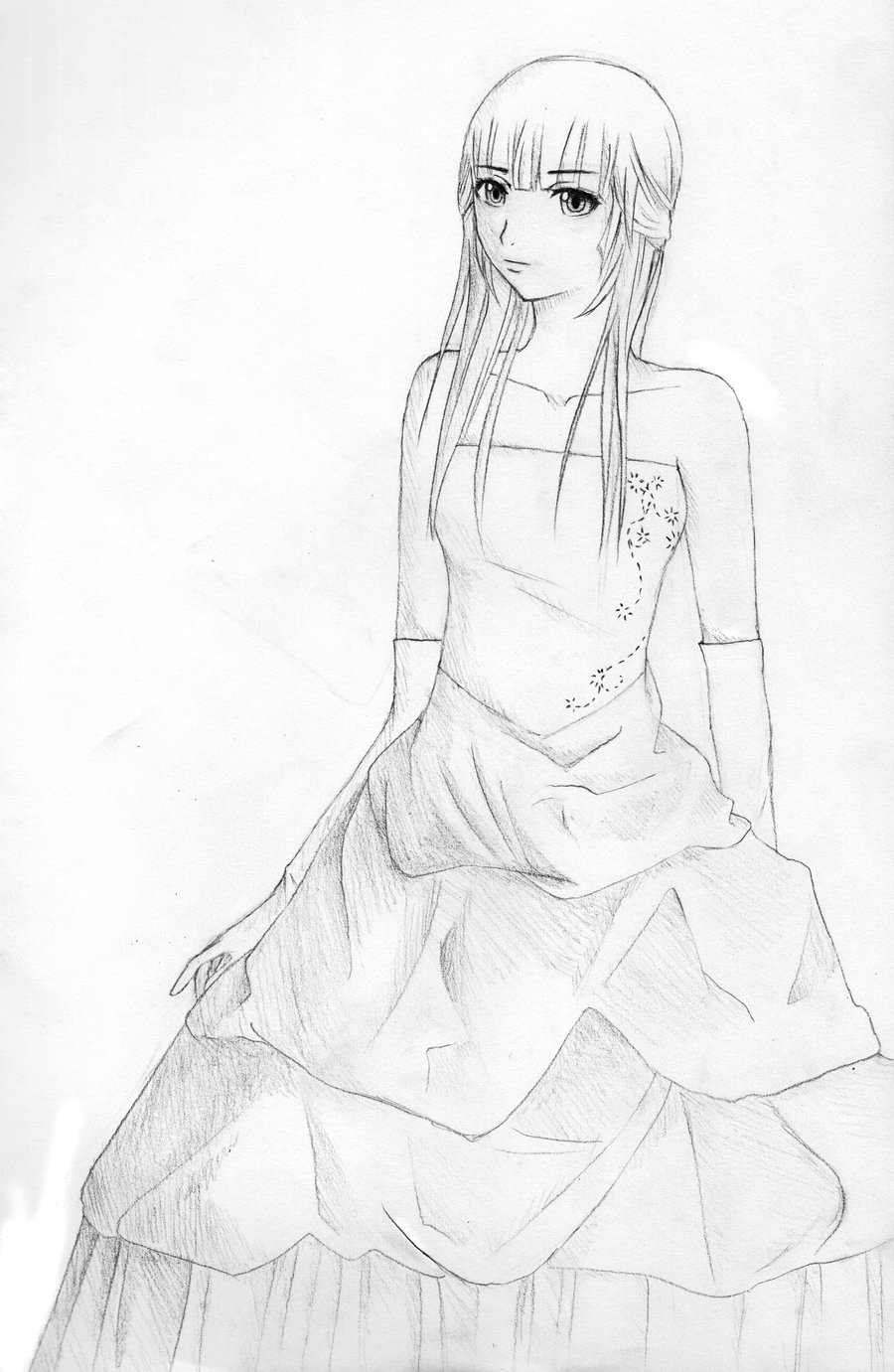900x1381 Ball Gown Sketch By Emmzx