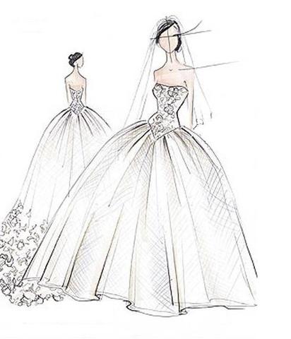 Ball Gown Drawing at GetDrawings | Free download