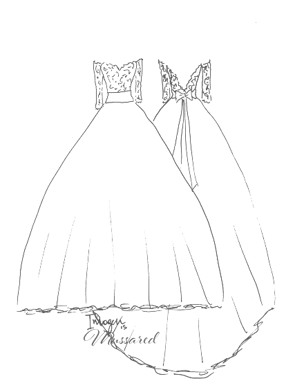 440x550 Mussared Handmade Silk Wedding Dresses Melbourne Sketches Gallery