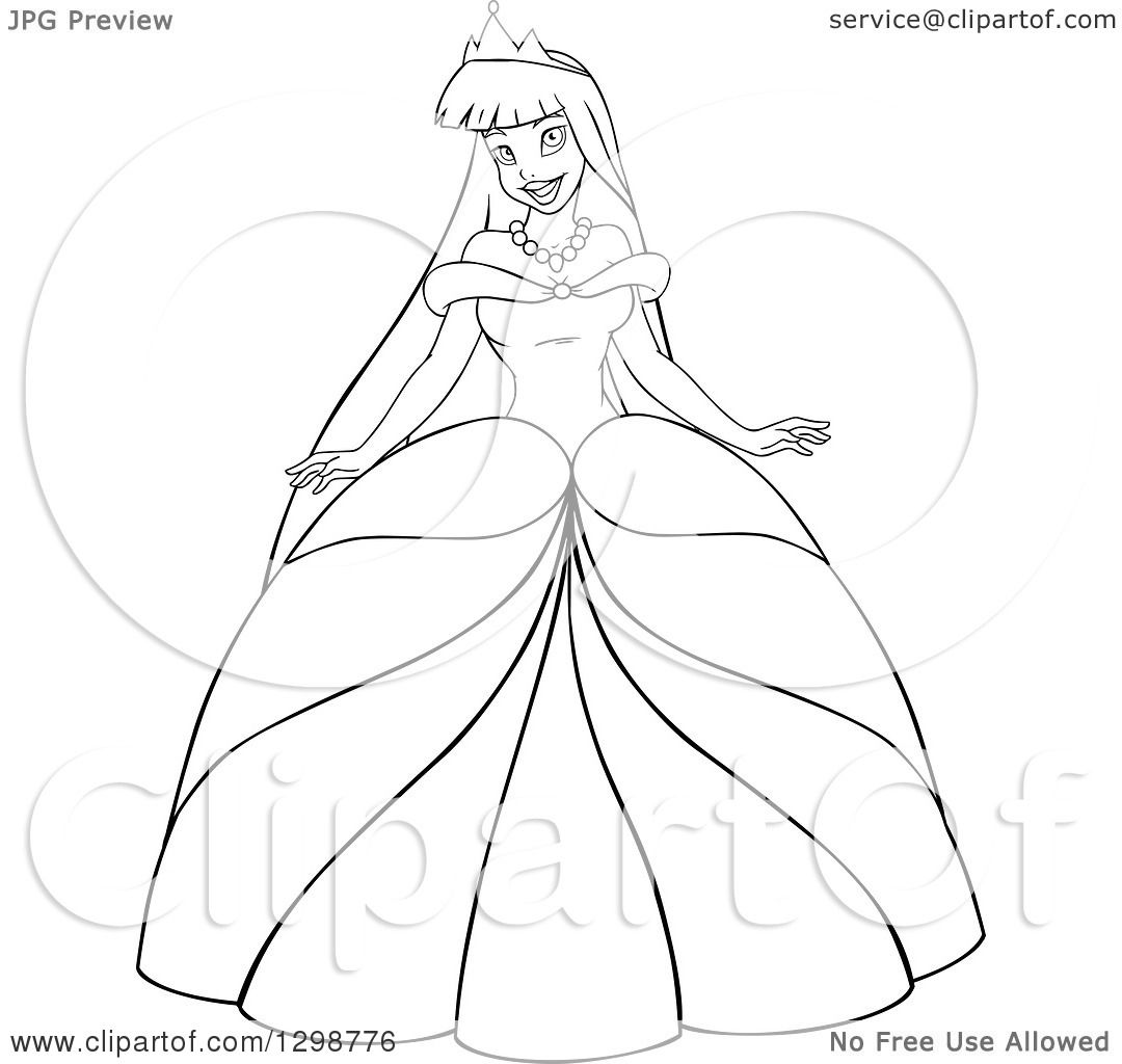 1080x1024 Clipart Of A Lineart Black And White Beautiful Young Asian