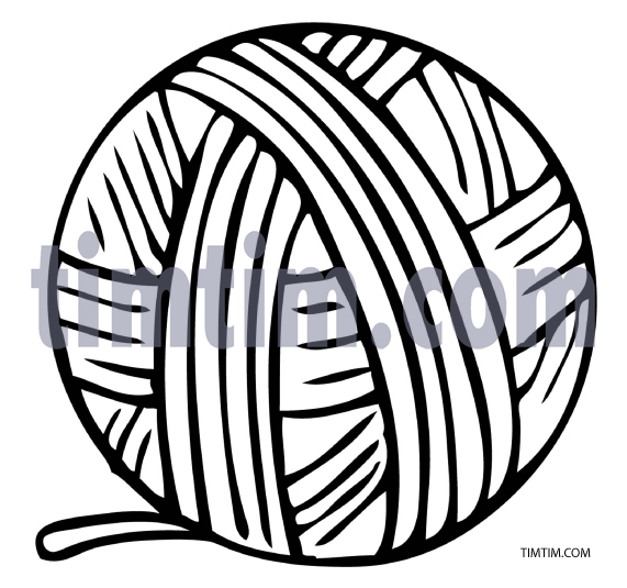 571x535 Free Drawing Of Ball Of Yarn Bw From The Category Hobby Amp Sewing