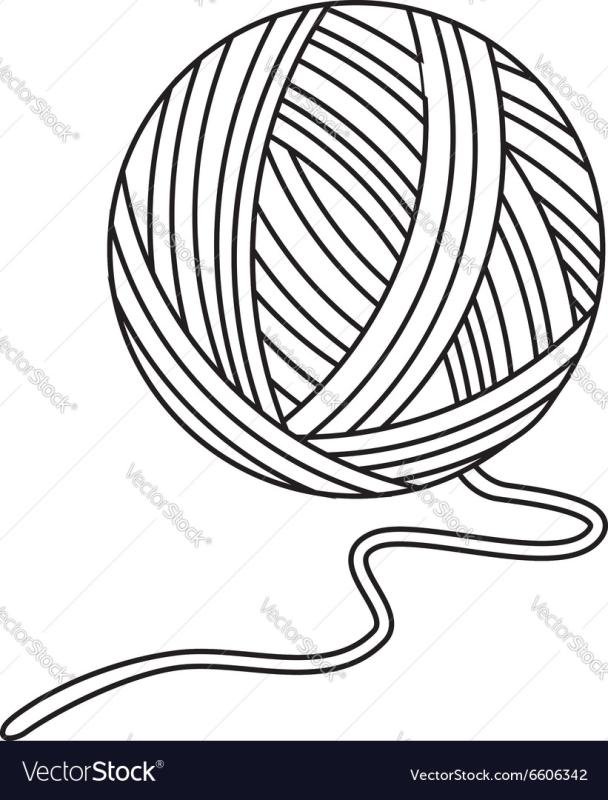 608x800 Yarn Ball Clipart