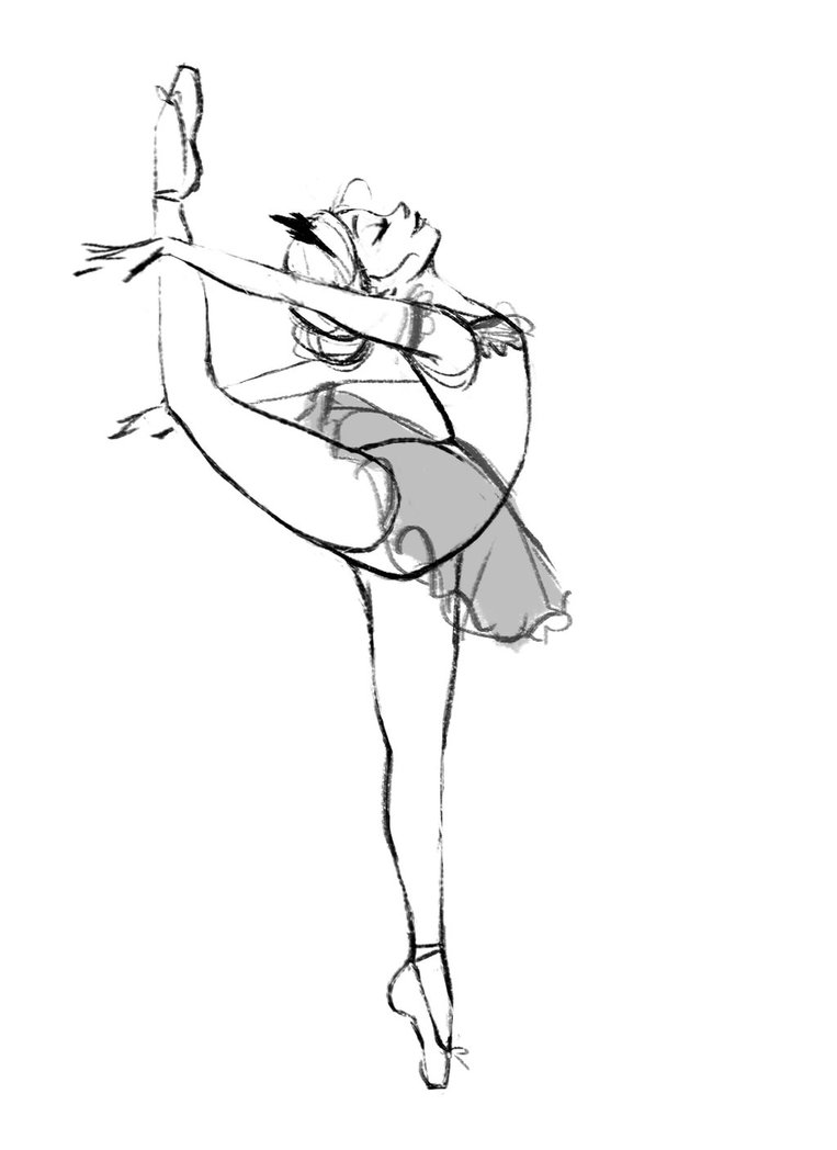 Ballerina Cartoon Drawing at GetDrawings | Free download