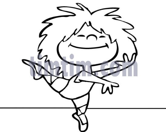 548x436 Free Drawing Of Ballerina Girl Bw From The Category Dance