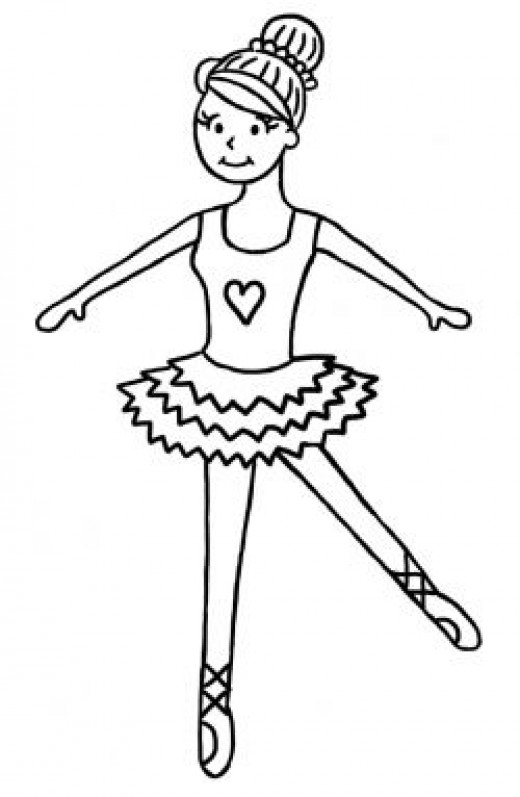 520x797 How To Draw A Ballerina Step By Step Tutorial For Children