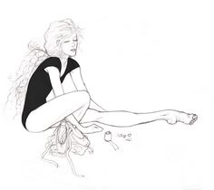 236x210 Ballerina Girl Sketch, Drawing Ragazza Ballerina, Bozzetto