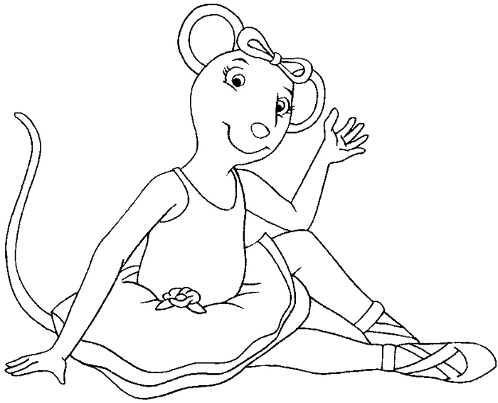700x566 How To Draw Angelina Ballerina With Easy Step By Step Drawing