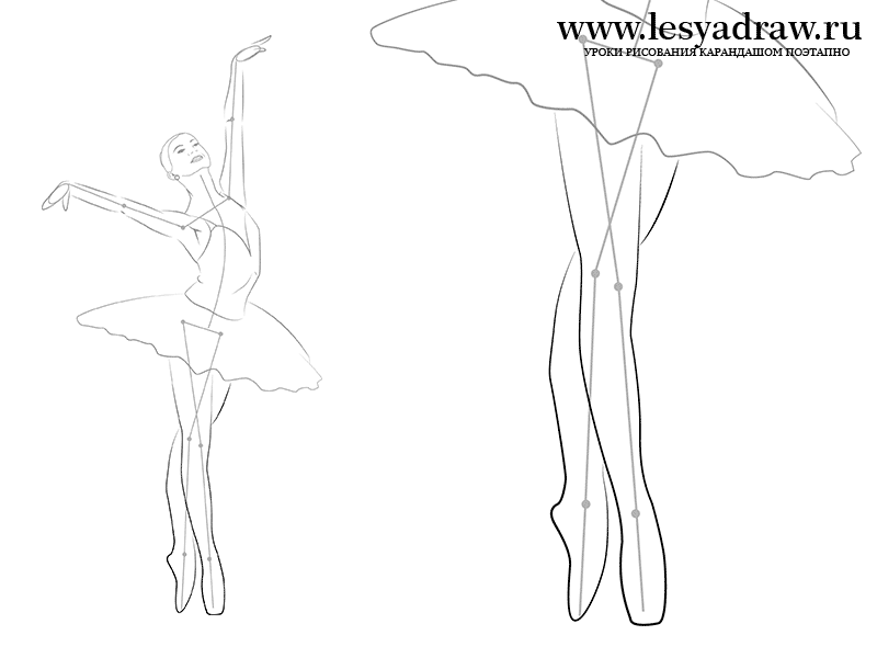 800x600 How To Draw The Ballerina