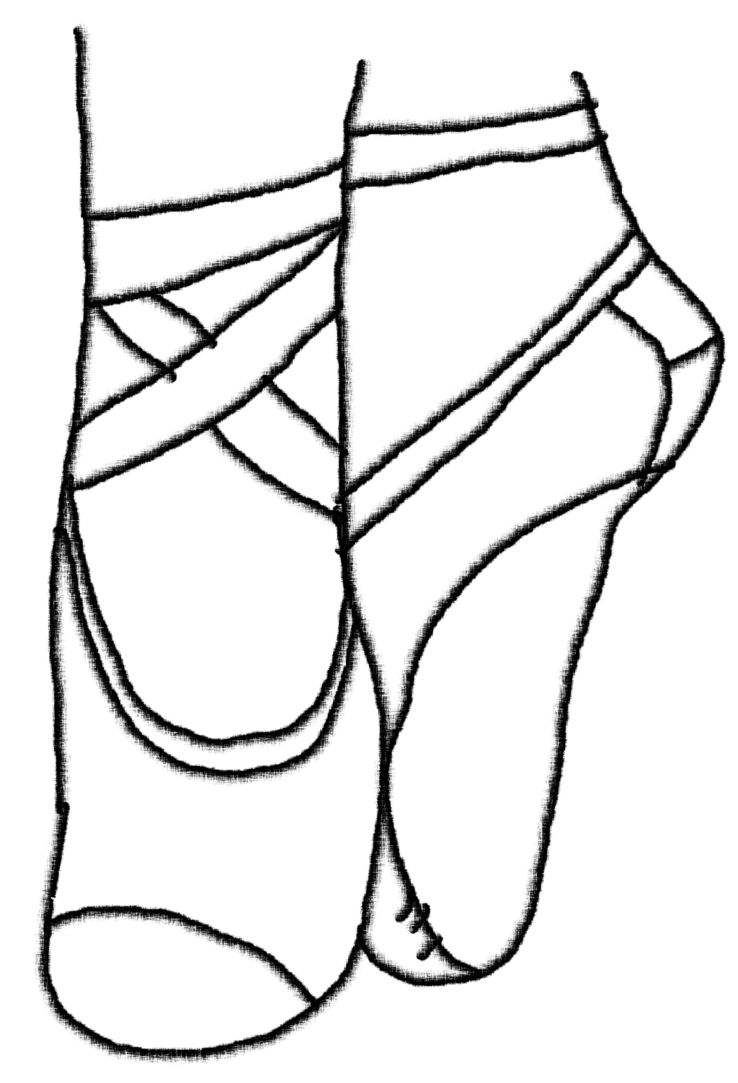738x1083 Ballerina Feet By Captainjackharkness