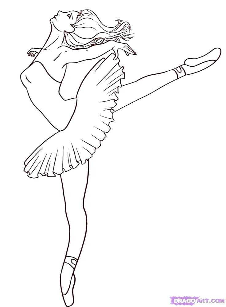 736x999 Important Ballet Coloring Sheets Free Ballerina Pages Girl