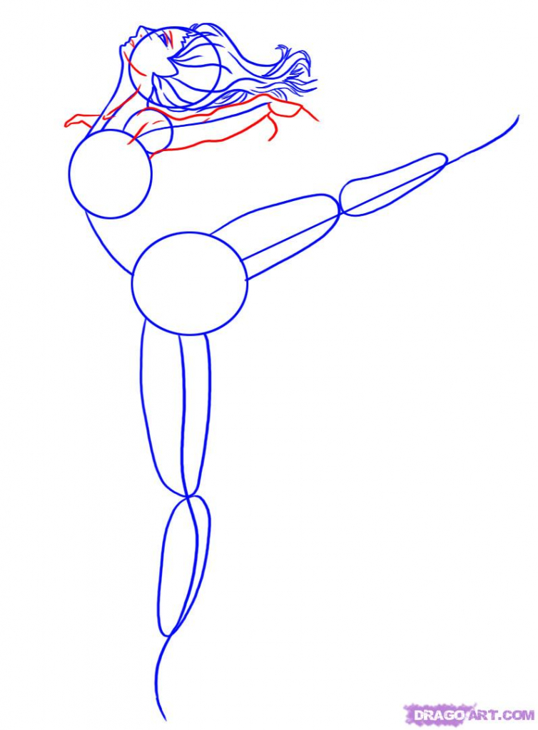 754x1024 How To Draw A Ballet Dancer How To Draw A Ballerina Step Step