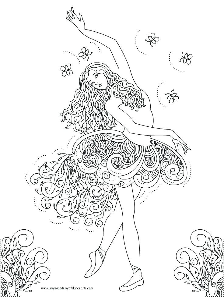 736x975 Ballerina Coloring Book Plus Pin Drawn Ballet Coloring Book 8 72