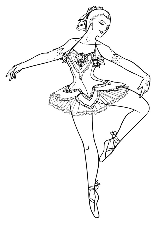 Ballerina Poses Drawing at GetDrawings | Free download