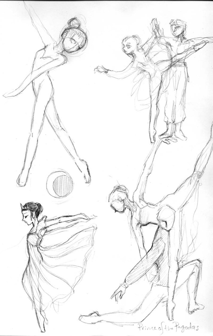 712x1123 Ballet Sketches 1 By Hbanana7