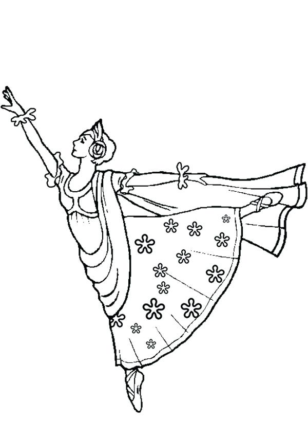 600x850 Coloring Pages Ballerina Ballerina Printable Coloring Pages Free