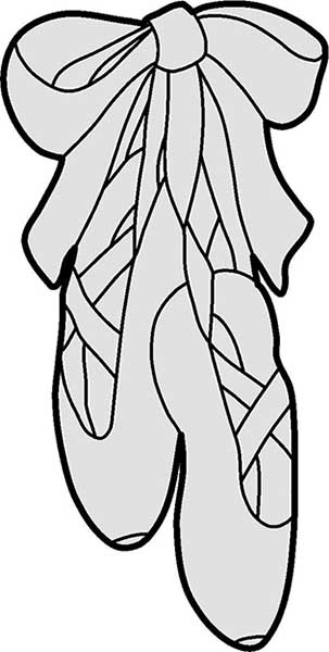 303x600 Shape Shoes A Pair Of Ballet Shoes With The Detail Of The Laces