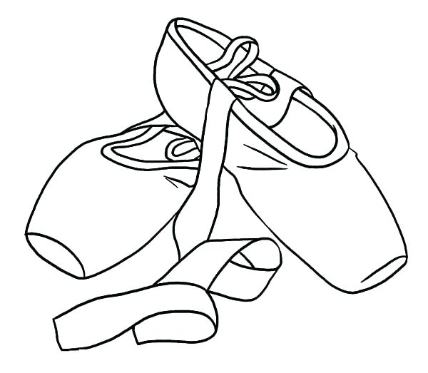 600x523 Shoes Coloring Page Dress Shoe Coloring Page Ballet Shoes