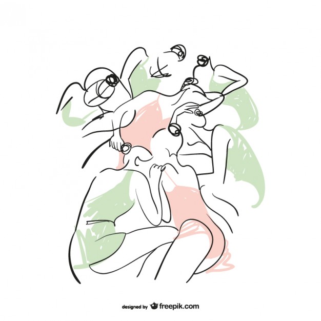 626x626 Ballerinas Dancing Vector Vector Free Download