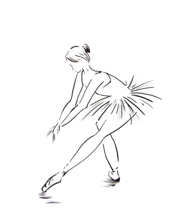 570x713 Ballerine Clipart Line Drawing