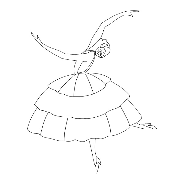 600x630 Printable Ballerina Coloring Pages Coloring Me