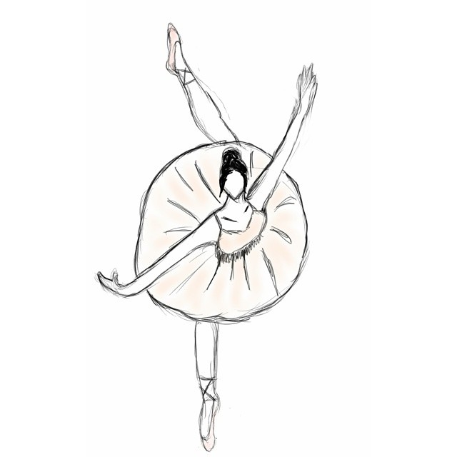 640x640 Ballerina Dance Drawing On Instagram