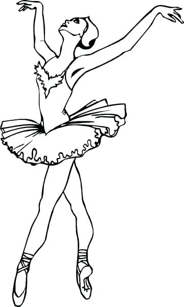 360x602 Coloring Pages Of Ballerinas Genesisar.co