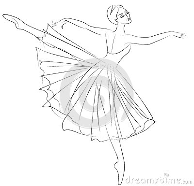 400x385 Drawing Figure Ballerina