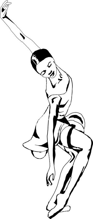 384x900 Ballet Dancer Digital Art By Anil Bajpai